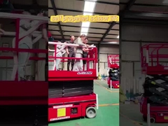 স্বয়ংচালিত 12m 14m কাঁচি উত্তোলন ব্যাটারি কাঁচি উত্তোলন 10m কাজের উচ্চতা