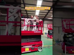 স্বচালিত কাঁচি লিফট 6m 8m 10m12m 320kg 450kg নির্মাণ এয়ার ওয়ার্ক প্ল্যাটফর্ম