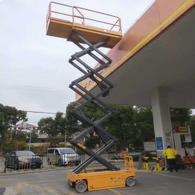 কেনা Aerial Work Platform 230kg 14m Self Propelled Hydraulic Scissor Lift Platform online manufacture