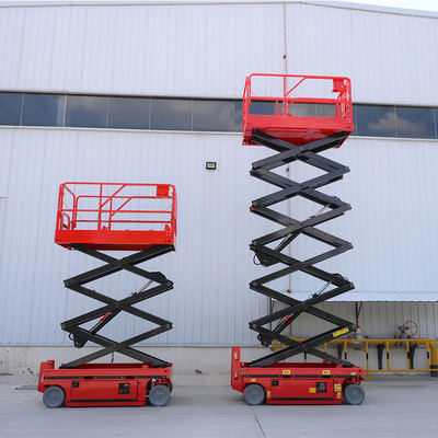 কেনা 4 - 16m Self Propelled Electric Mobile Scissor Lift Hydraulic Lifting Platform অনলাইনে উৎপাদন