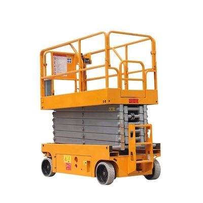 ছোট কাঁচি উত্তোলন 4m 6m 230kg এরিয়াল ওয়ার্ক কাঁচি উত্তোলন প্ল্যাটফর্ম