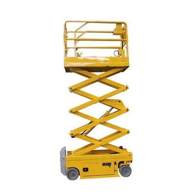 6m 8m 230kg স্বচালিত কাঁচি লিফট উল্লম্ব বৈদ্যুতিক কাঁচি লিফট প্ল্যাটফর্ম
