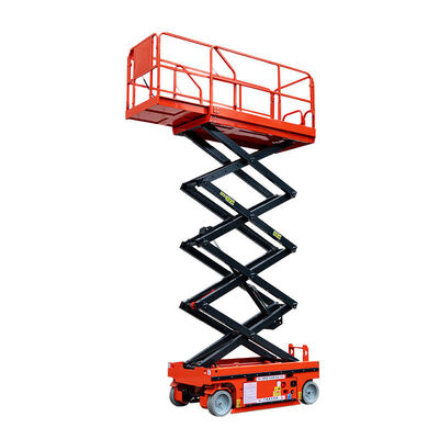 4m 6m 8m Self Propelled Electric Scissor Lift For Warehouse Cleaning Window